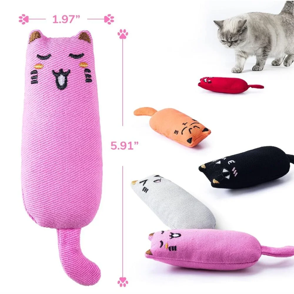 5-Pack Bite-Resistant Catnip Toys